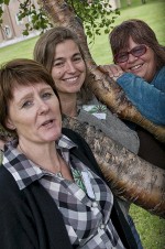 Gunhild Thunem, Lindis Sloan og Marit Alsaker Stemland i Kirkenes, august 2009