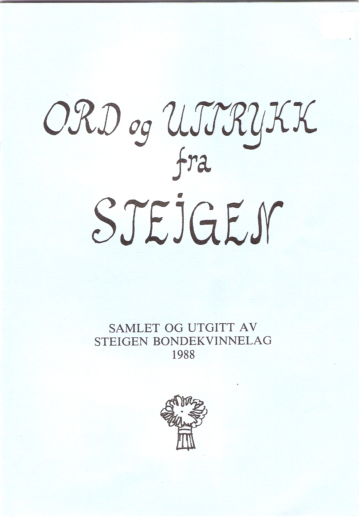ord og uttrykk fra steigen