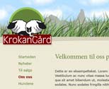 hjemmeside mal for krokan gaard